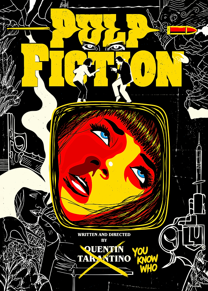 Pulp Fiction Movie Poster Art