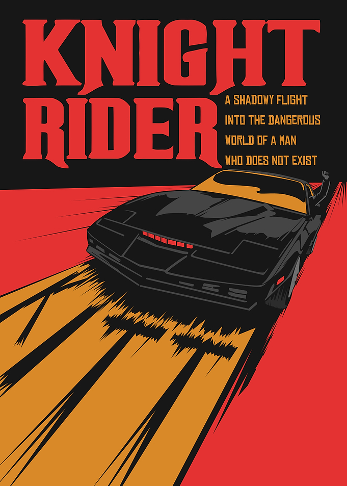 Knight Rider KITT Poster Art