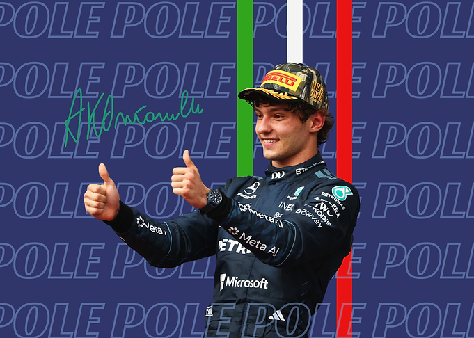 Andrea Kimi Antonelli Pole Position Graphic