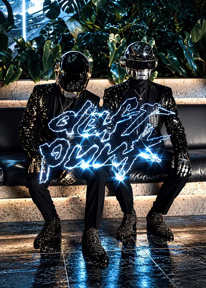 Daft Punk Iconic Duo Portrait