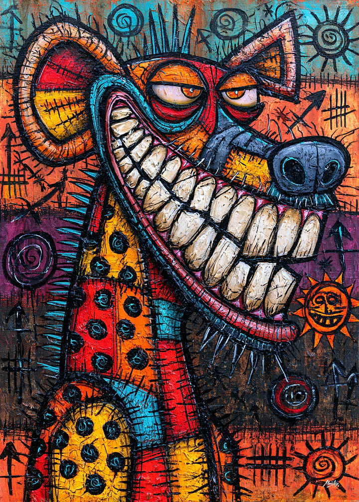 Insolent Hyena - Psychedelic Pop Surrealist Art