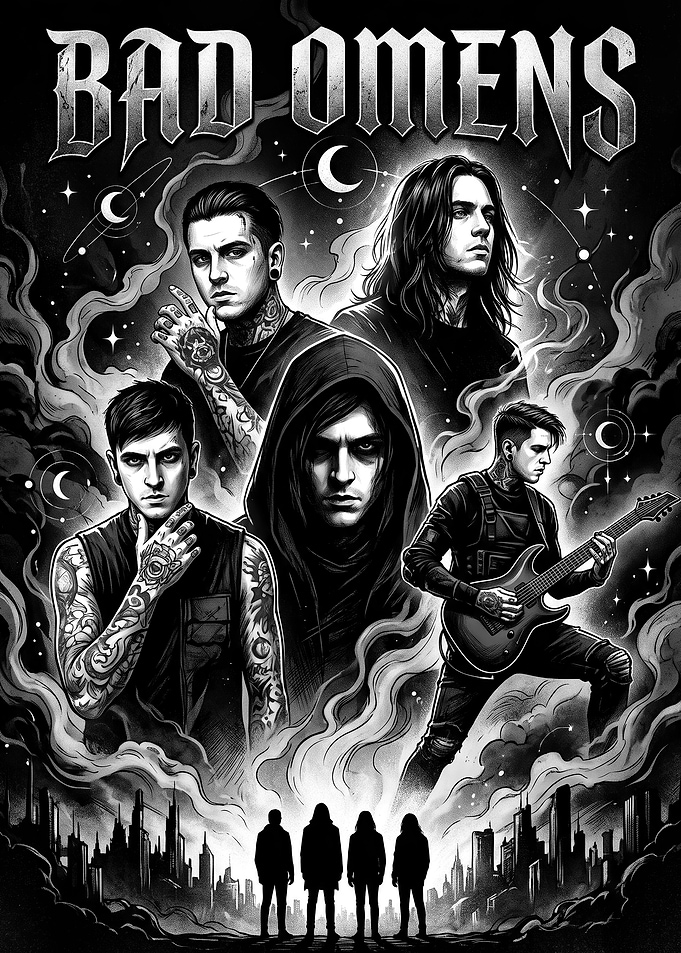 Bad Omens Band Poster Art