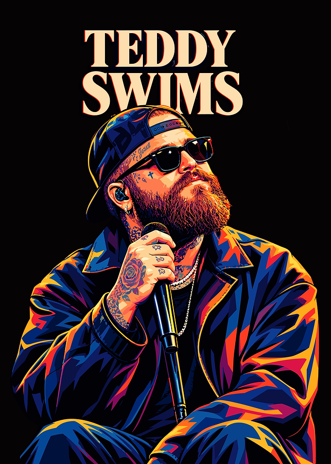 Teddy Swims Pop Art Portrait