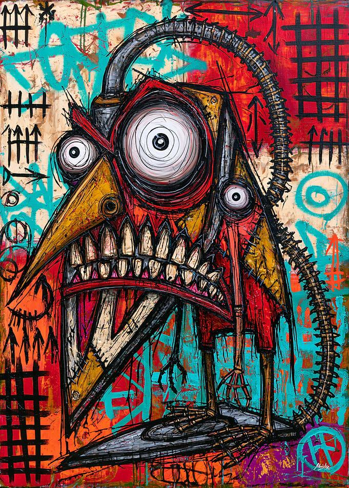 Angry Vintage Iron - Grotesque Laundry Art