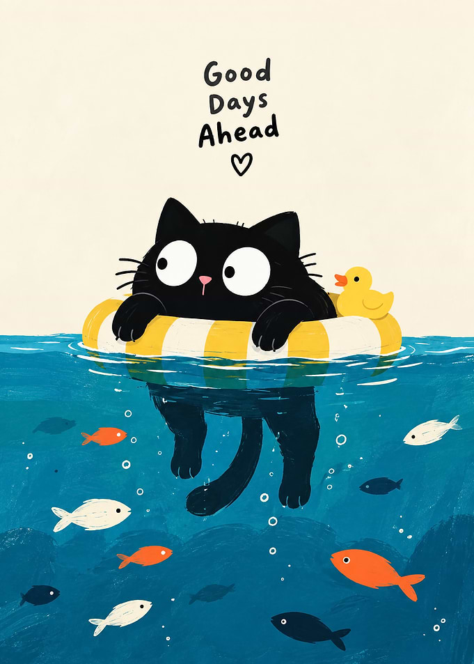 Good Days Ahead: A Cat’s Little Ocean Adventure