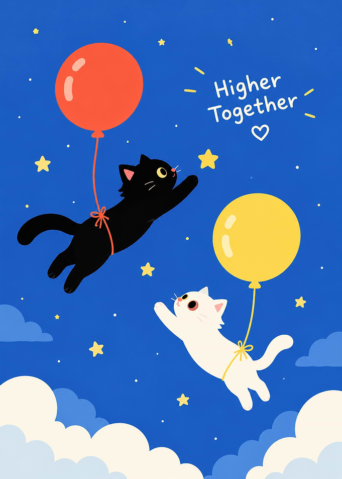 Higher Together: A Whimsical Journey Among the Stars