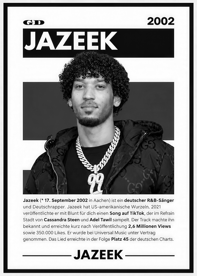 Jazeek Music Artist Profile Poster
