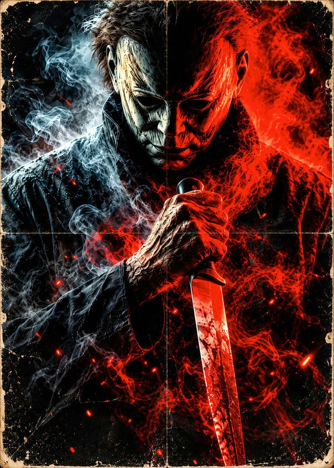 Michael Myers Halloween Horror Poster