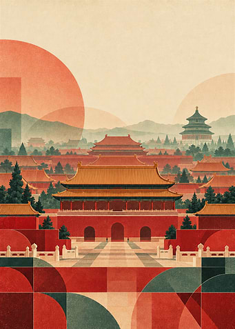 Beijing, Travel Poster