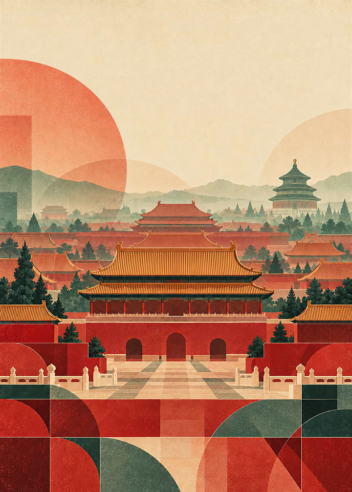 Beijing, Travel Poster