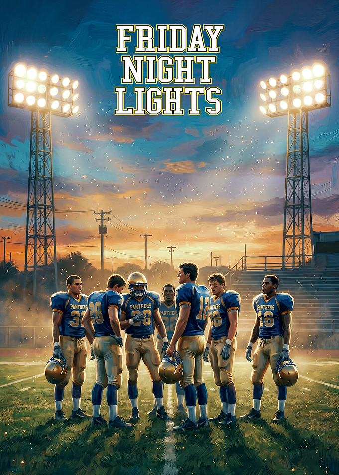 Friday Night Lights Football Team Poster