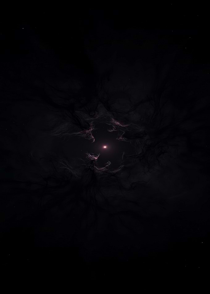 Dark Nebula with Central Star