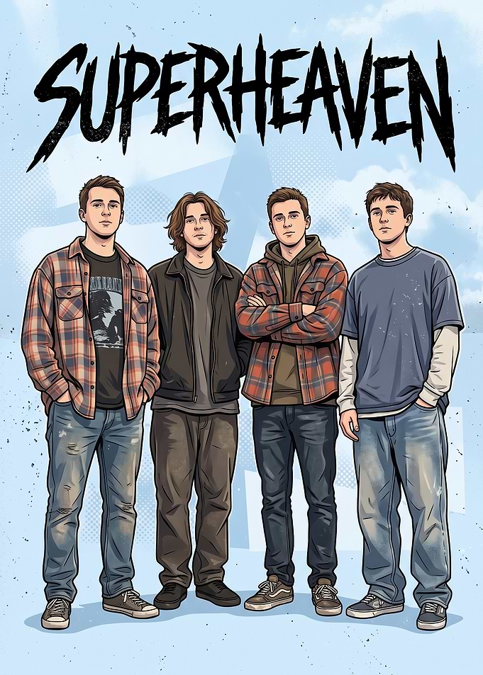 Superheaven Band Illustration