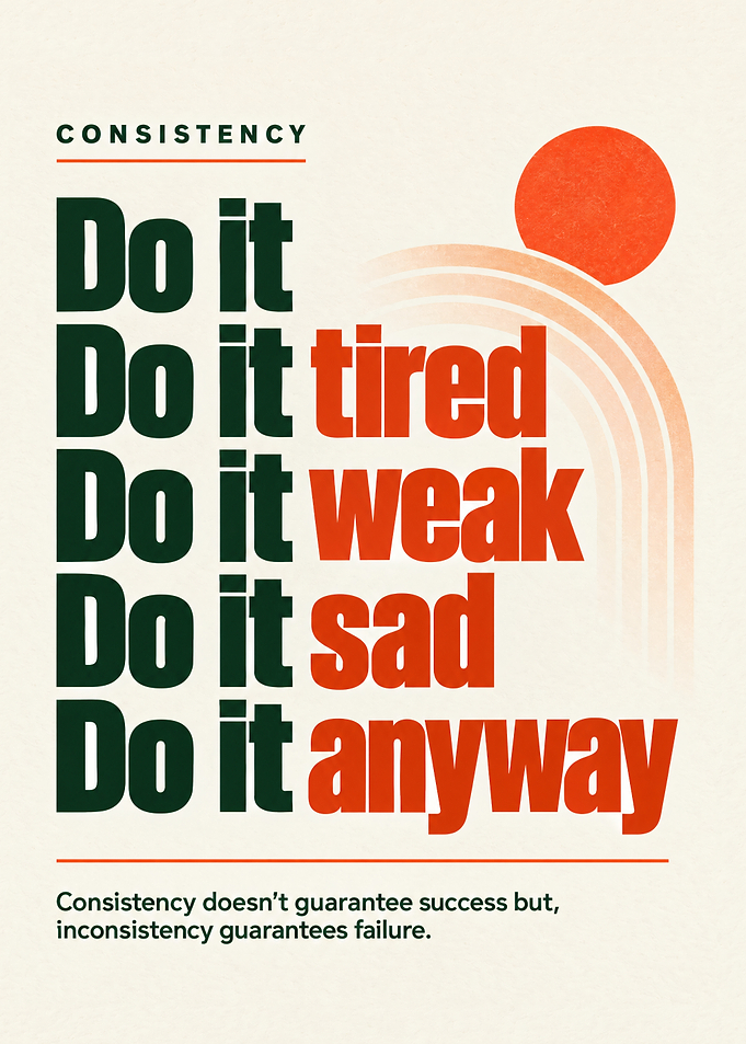 Consistency Motivational Quote