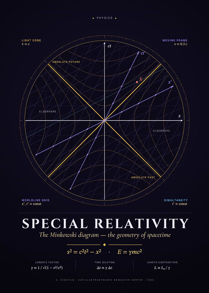 Special Relativity: Minkowski Spacetime Diagram