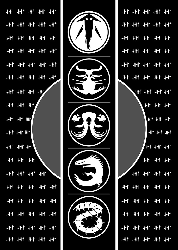 Rain World Creature Icons Poster