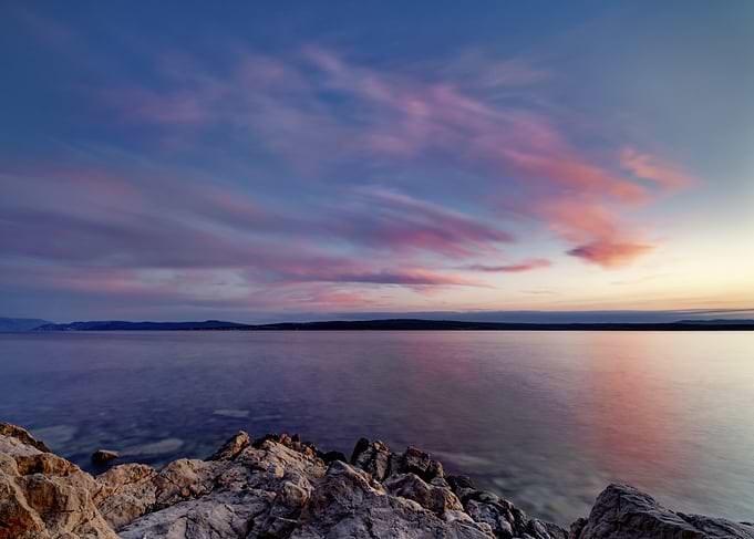 Evening light on the Adriatic Sea