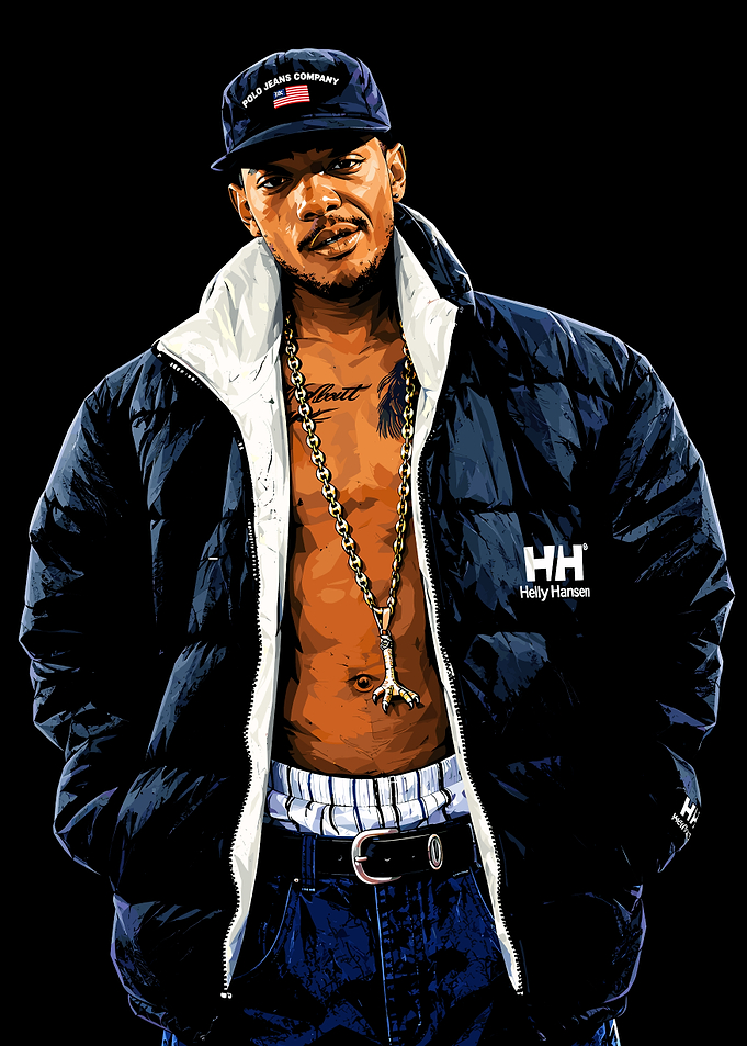 Grand Theft Auto Style Rapper Portrait