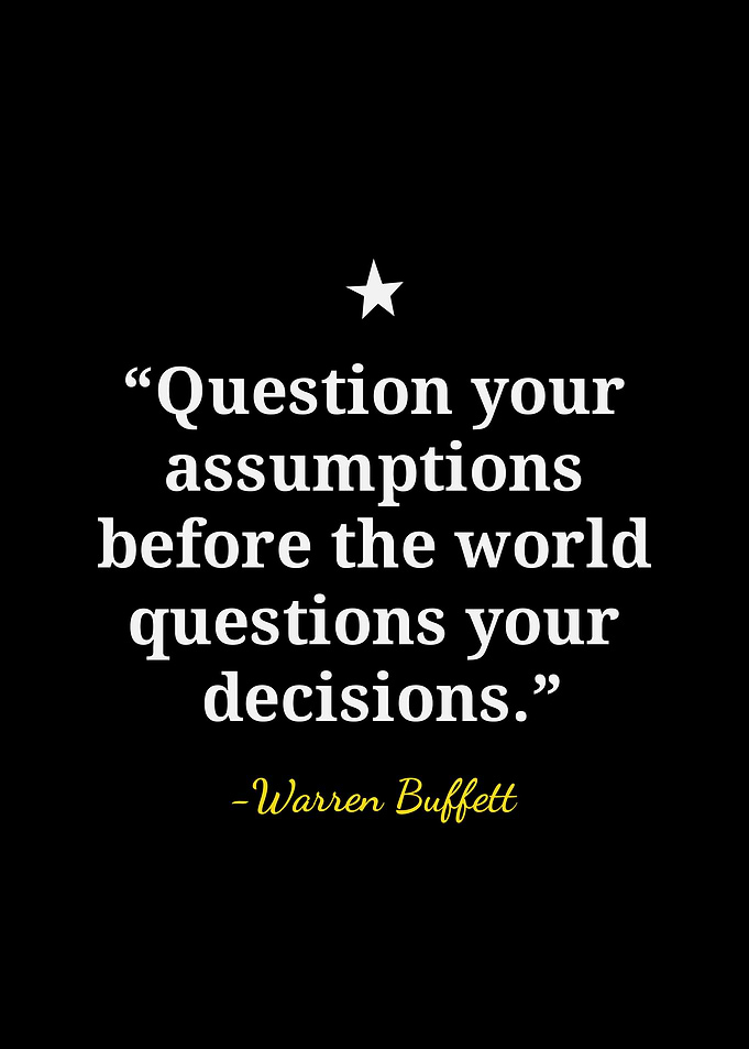 Warren Buffett Inspirational Quote Poster