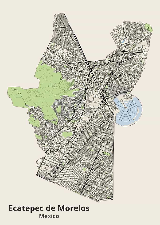 Ecatepec de Morelos City Map