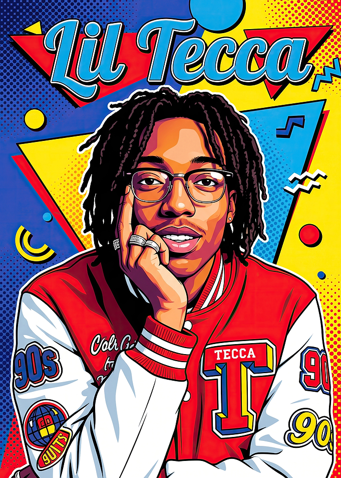Lil Tecca Pop Art Portrait