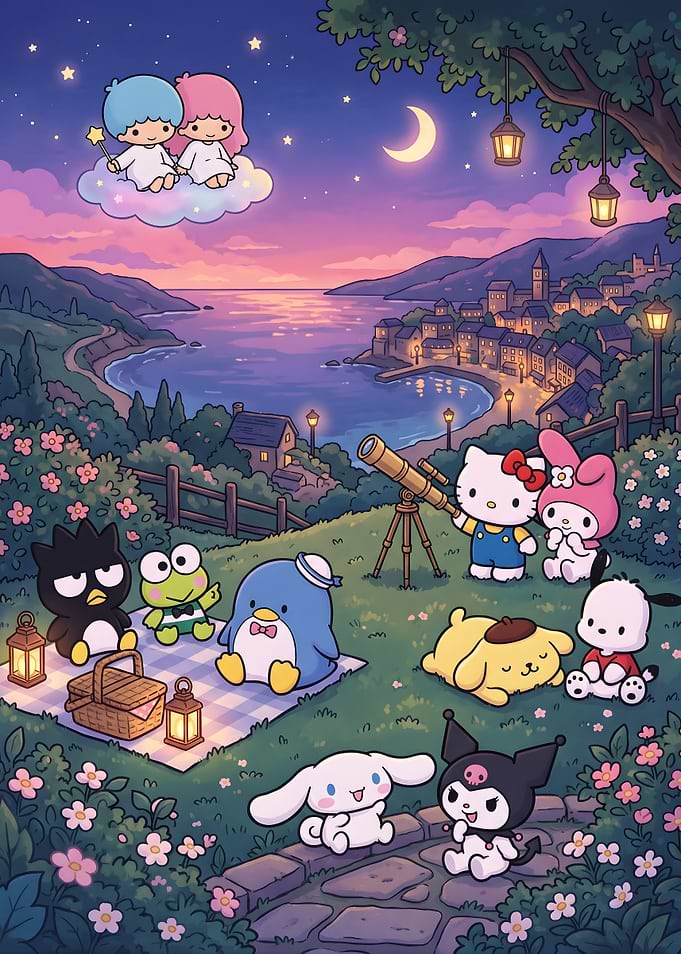Sanrio Characters Stargazing Picnic