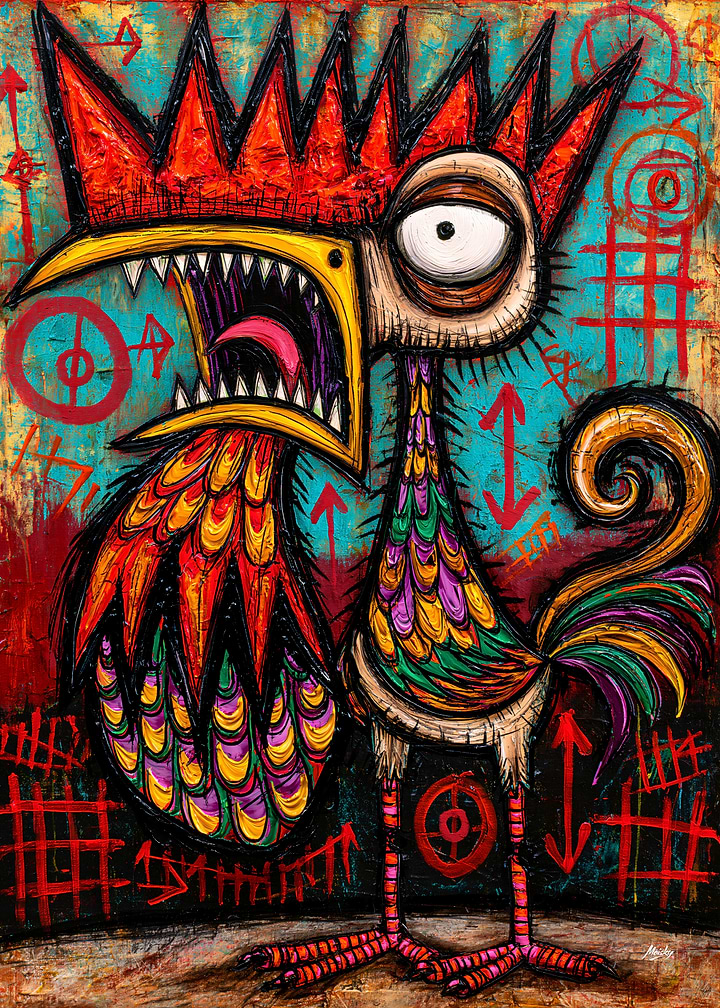 Tyrant Rooster - Psychedelic Pop Surrealism