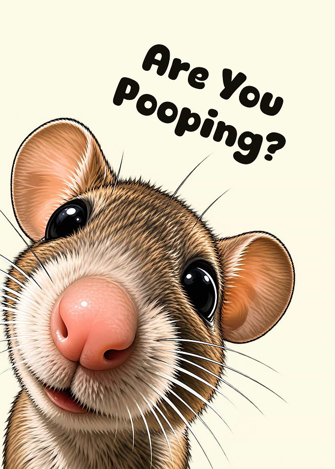 Funny Mouse Asking Are You Pooping