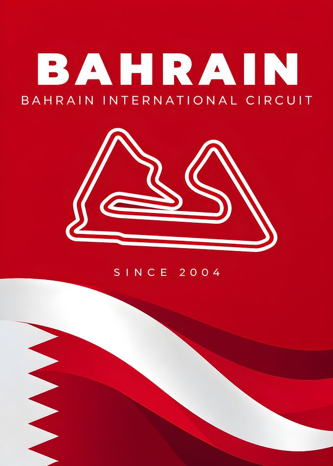 Bahrain International Circuit Minimalist Poster
