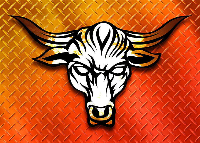 The Rock: Fiery Strength Logo