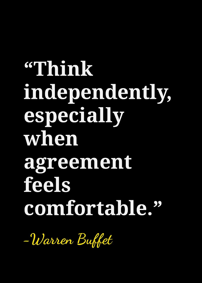 Warren Buffett Inspirational Quote Poster