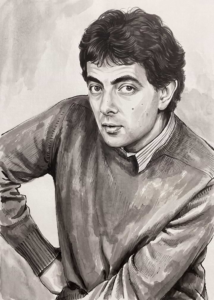 Portrait of Rowan Atkinson