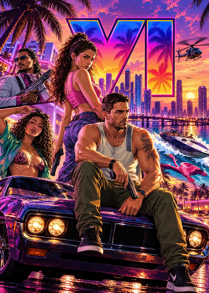 Grand Theft Auto VI Poster Art