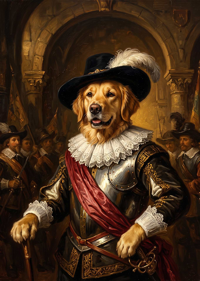 Golden Retriever Noble Portrait
