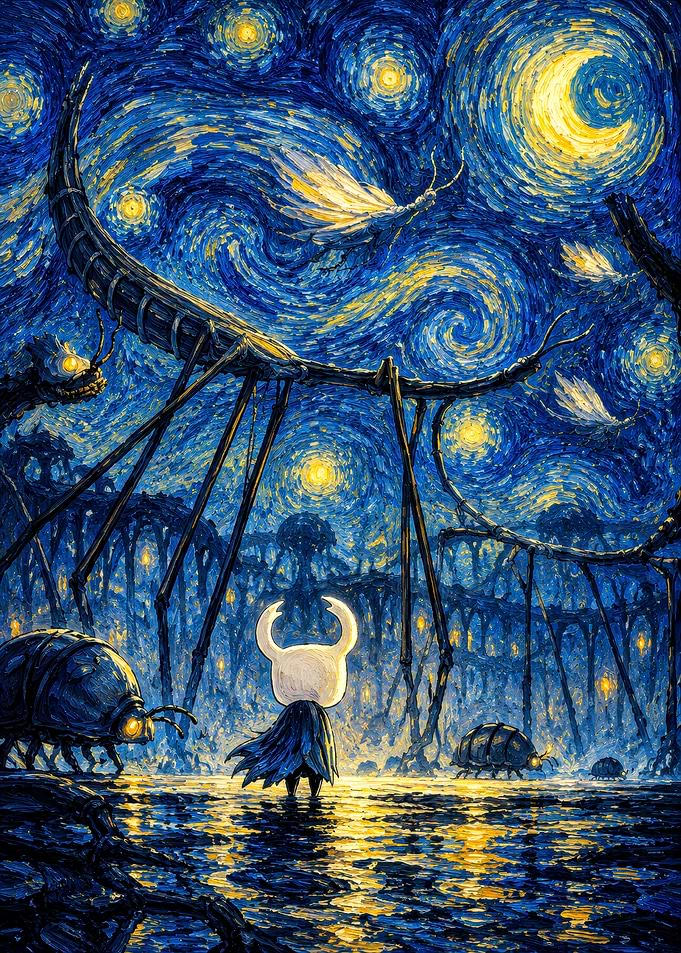 Hollow Knight Starry Night Mashup