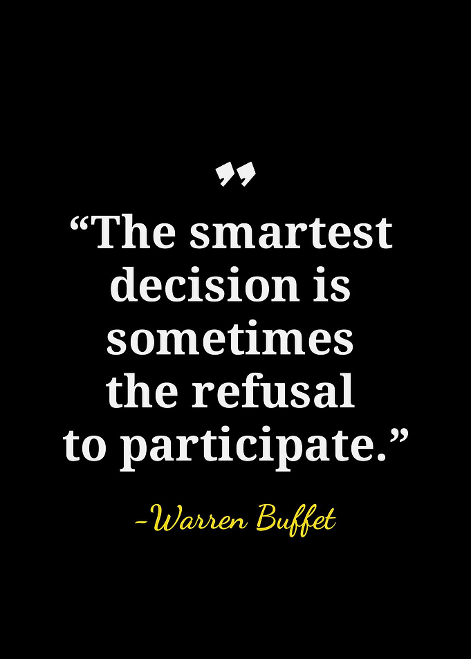 Warren Buffett Inspirational Quote Poster