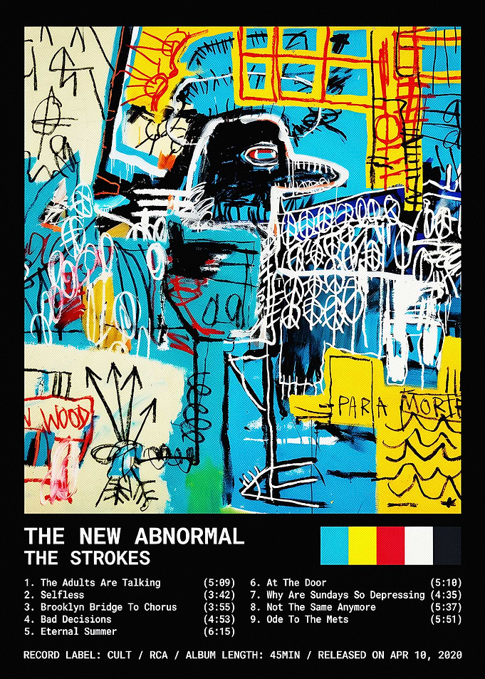 The Strokes The New Abnormal retro poster art
