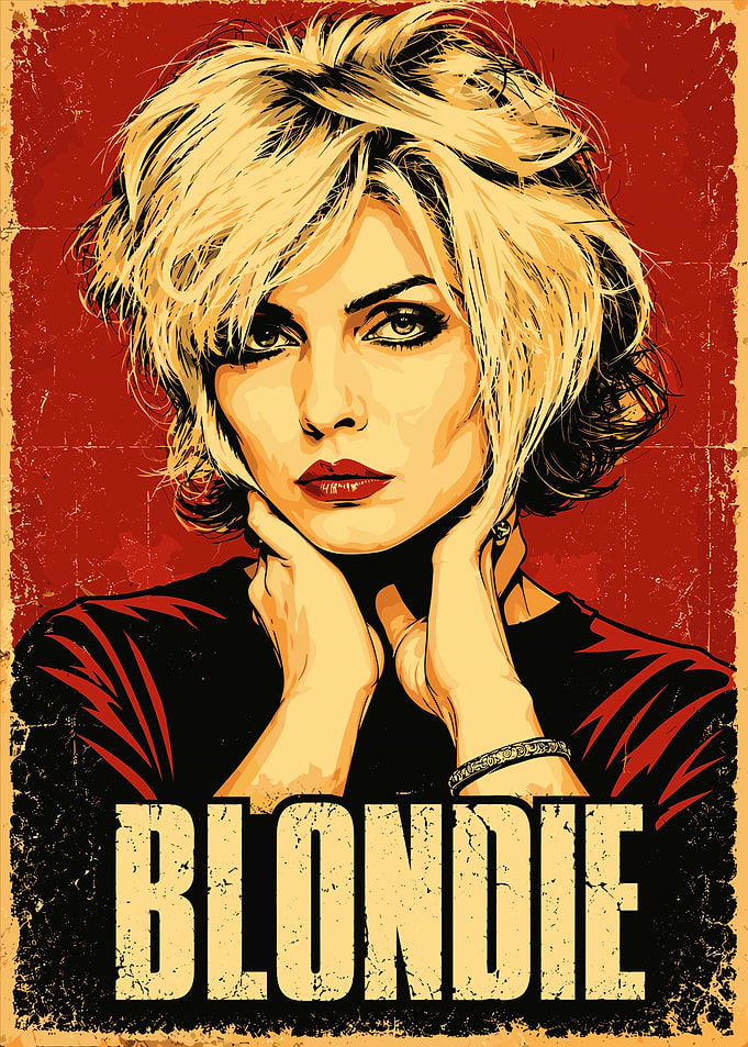 Blondie Debbie Harry Vintage Poster