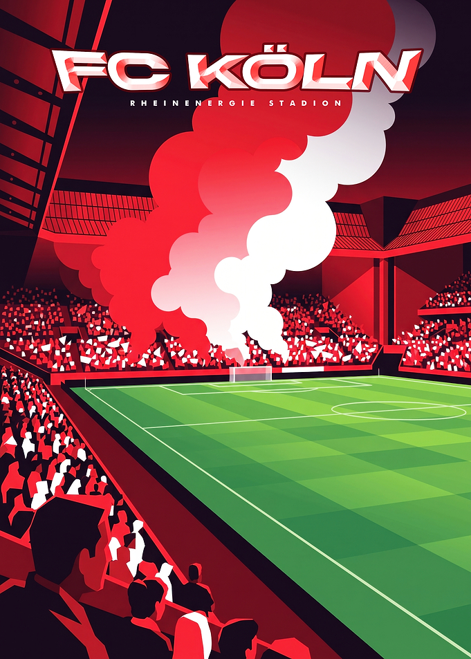 FC Köln RheinEnergie Stadion Poster