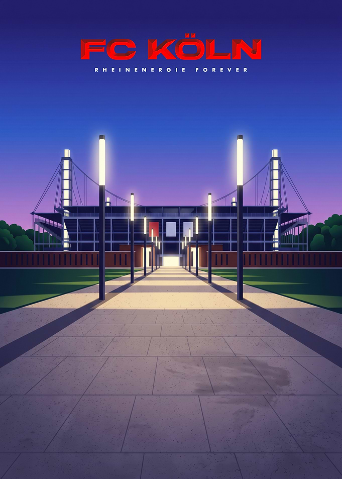 FC Köln RheinEnergie Stadium Poster