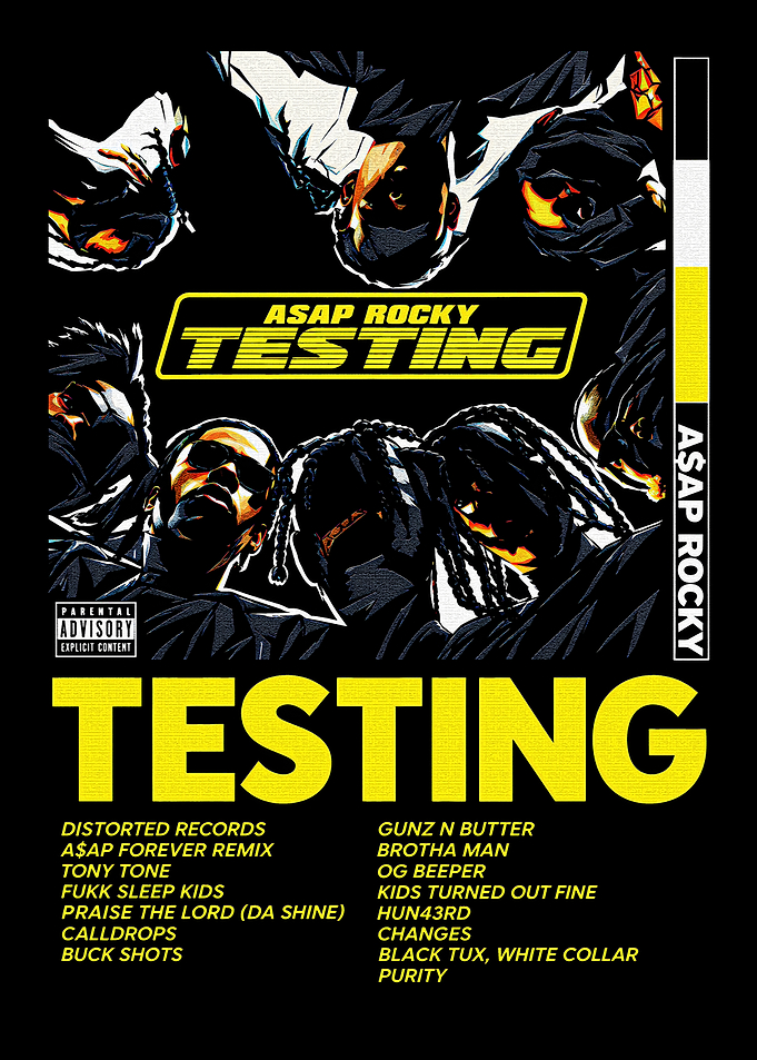 ASAP Rocky Testing Album Cover Art