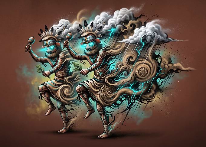 Native American Rain Dance Spirits