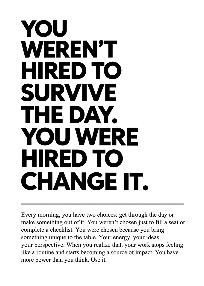 Inspirational Workplace Motivational Quote Poster