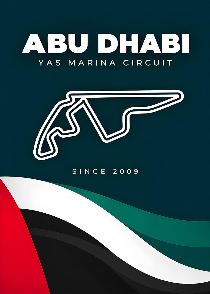 Abu Dhabi Yas Marina Circuit Poster