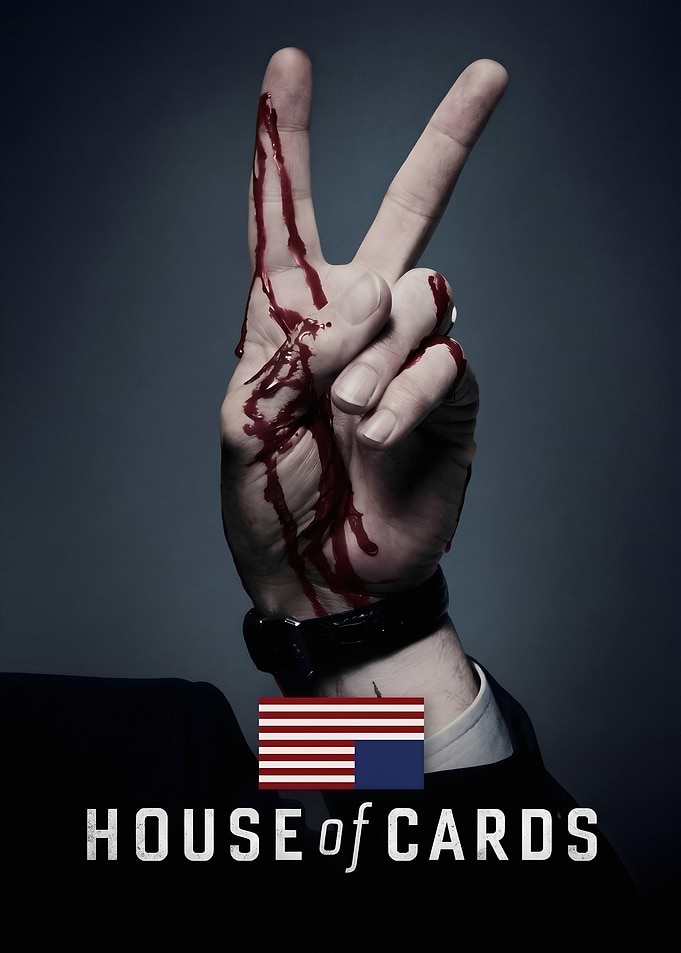 House of Cards Bloody Peace Sign