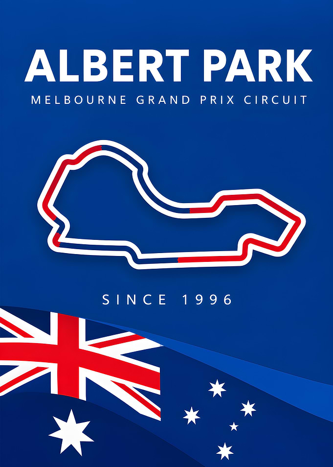 Albert Park Grand Prix Circuit Poster