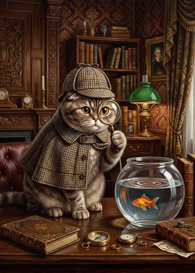 Sherlock Holmes Cat Detective