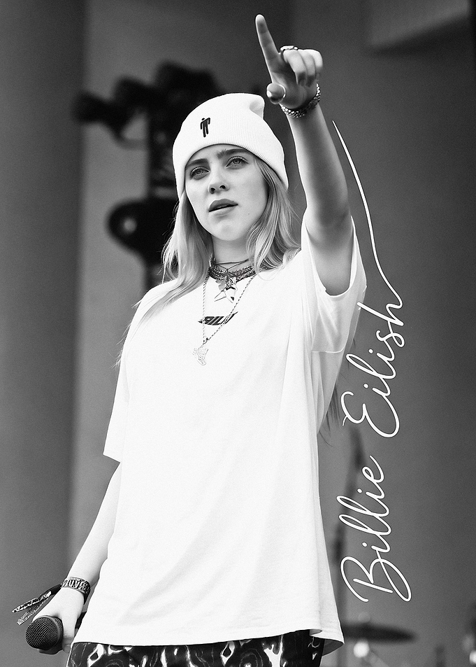Billie Eilish Concert Performance Portrait