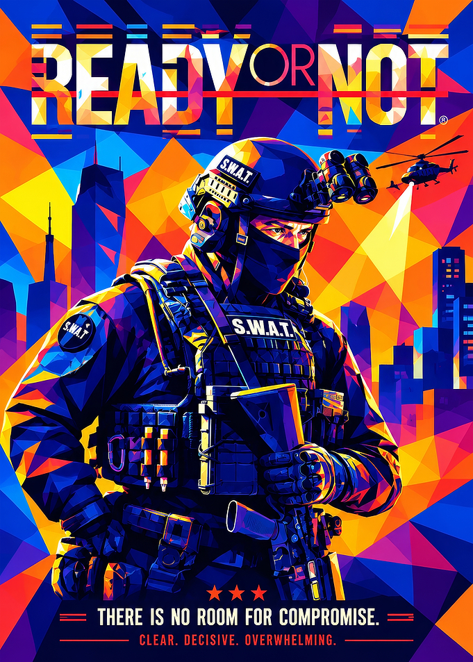 Ready or Not SWAT Game Poster