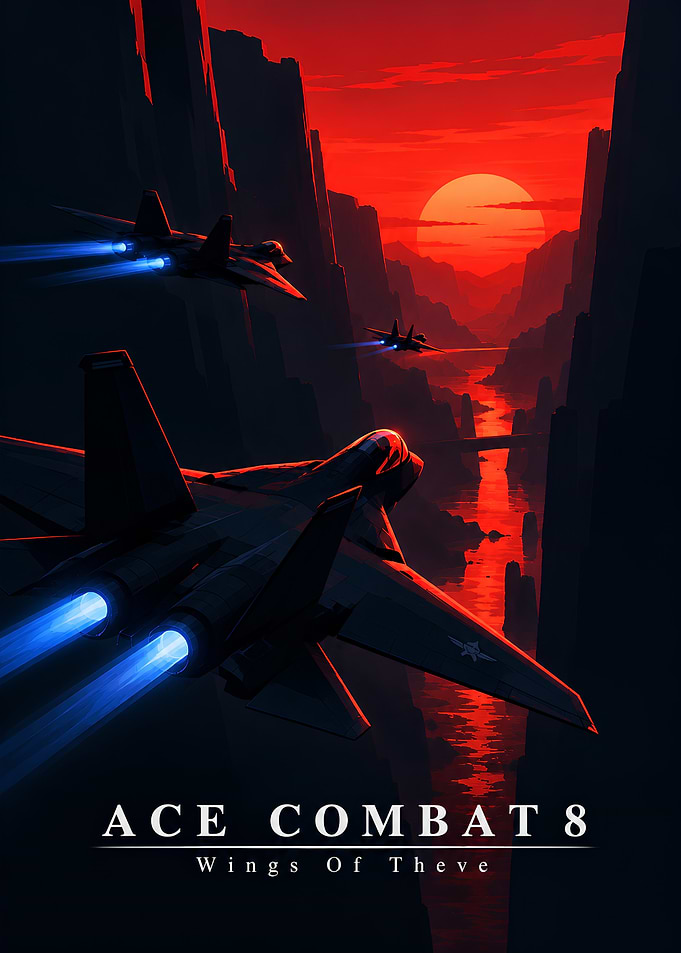 Ace Combat 8 Fighter Jet Poster